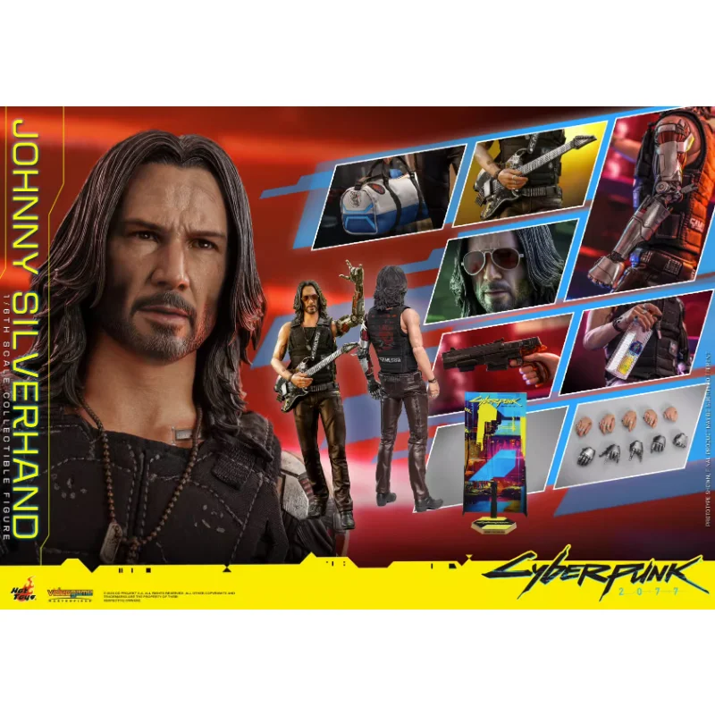 

HOTTOYS HT 1/6 VGM47 Cyberpunk 2077, модель куклы Джонни Кеану reорита, подвижные фигурки