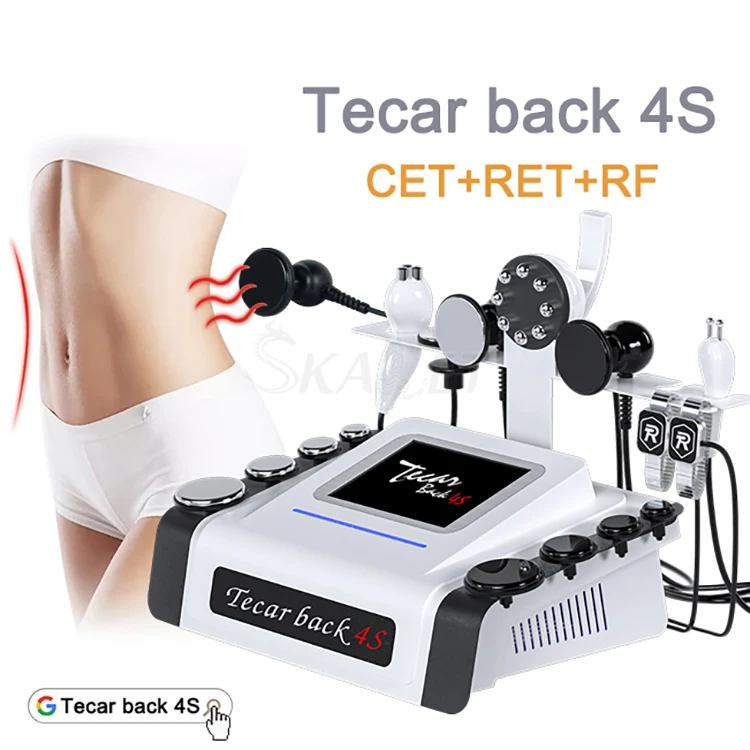 

RET CET Diathermy Tecar RF Fat Removal Cellulite Burning Weight Loss Slimming Machine Tecar RF Deep Heating Pain Remover