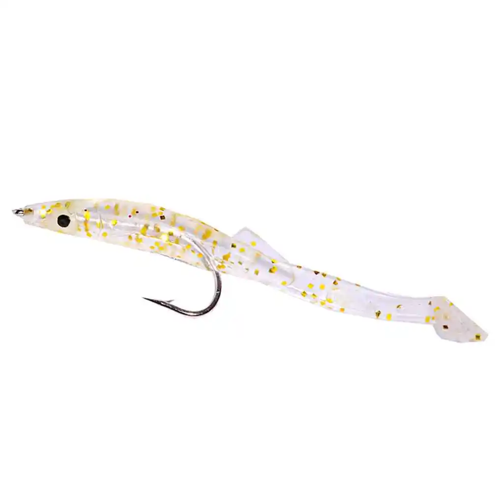 

6pcs/lot Fishing Lure Fish Eel Lure white Blue Soft Baits with hook 8cm 2.3g Small Fish Eel Artificial bait Pesca Leurre