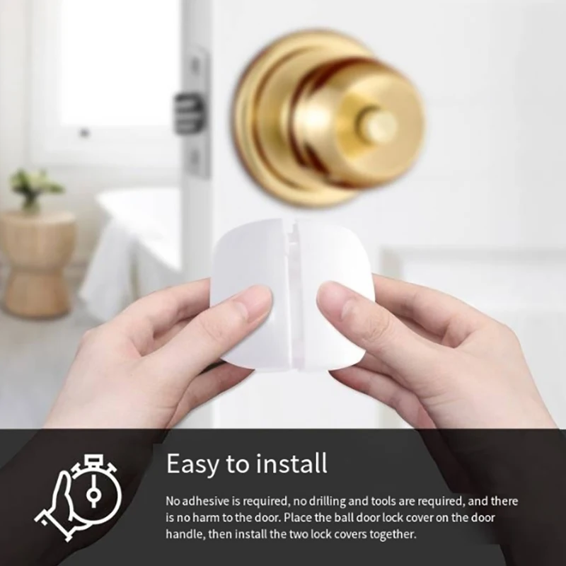 Круглая дверная ручка пылезащитные чехлы пластиковые домашние ворота защита