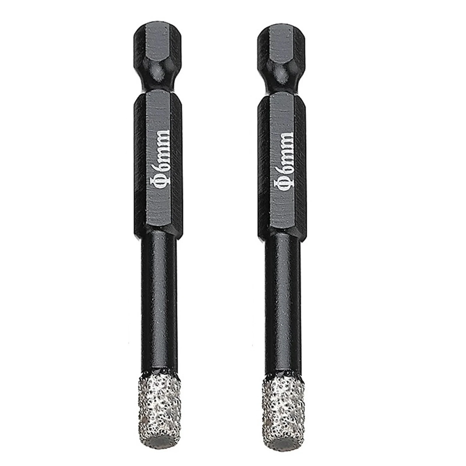 

2PCS 6mm Vaccum Brazed Diamond Dry Drill Bits Hole Saw Cutter For Granite Marble Ceramic Tile Glass Power Tools Accessories