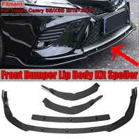 3pcs car front bumper splitter lip spoiler lower diffuser guard deflector lips for toyota for camry se xse sport model 2018 2019