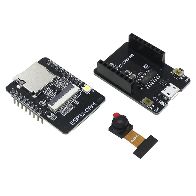 

ESP32-CAM Development Board+OV2640 Camera+Downloader Set WIFI+Bluetooth 520KB+4M PSRAM Ultra Low Powers Iot Module 5V
