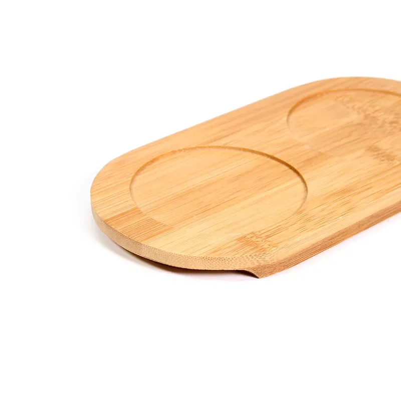 

Pepper Mill Tray Bamboo Tea Tray Salt Pepper Shaker Stand Tray Wood Kitchen Storage Holder Kitchen Organizer