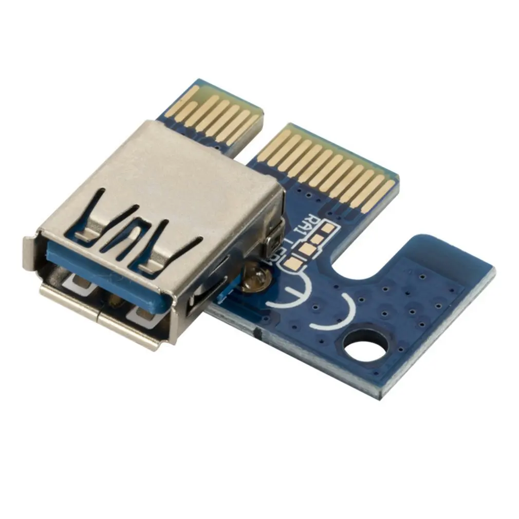 Chipal Pcie карта удлинитель VER006/C Pci-e 1x до 16x Райзер Sata Usb 3.0 питание для графики USB 3 0