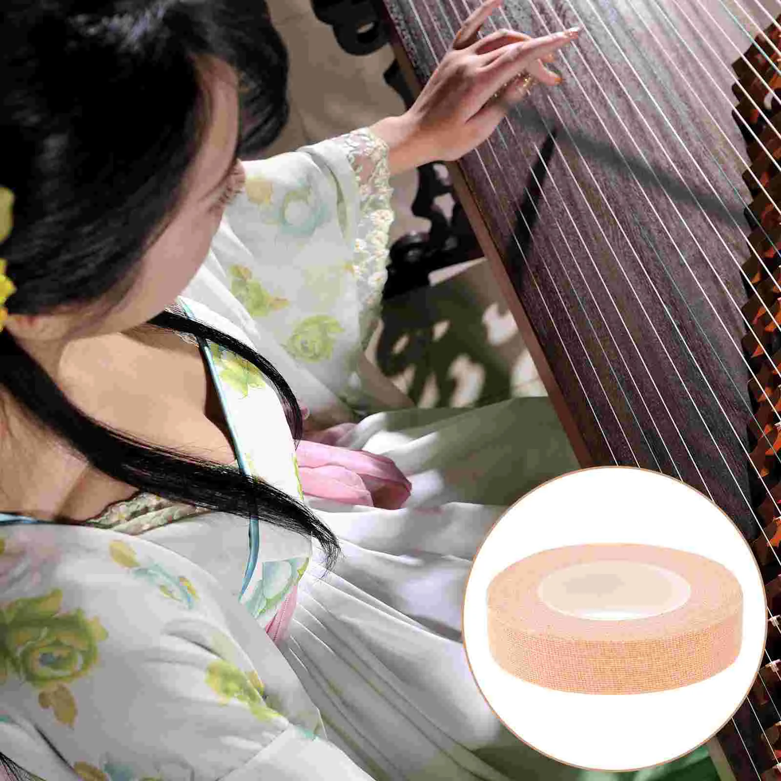 

Tape Finger Guzheng Adhesive Pipa Guitar Nail Lute Instrument Picks Pick Wrap Cotton Fingertip Fingers Self Banjo String Ukulele