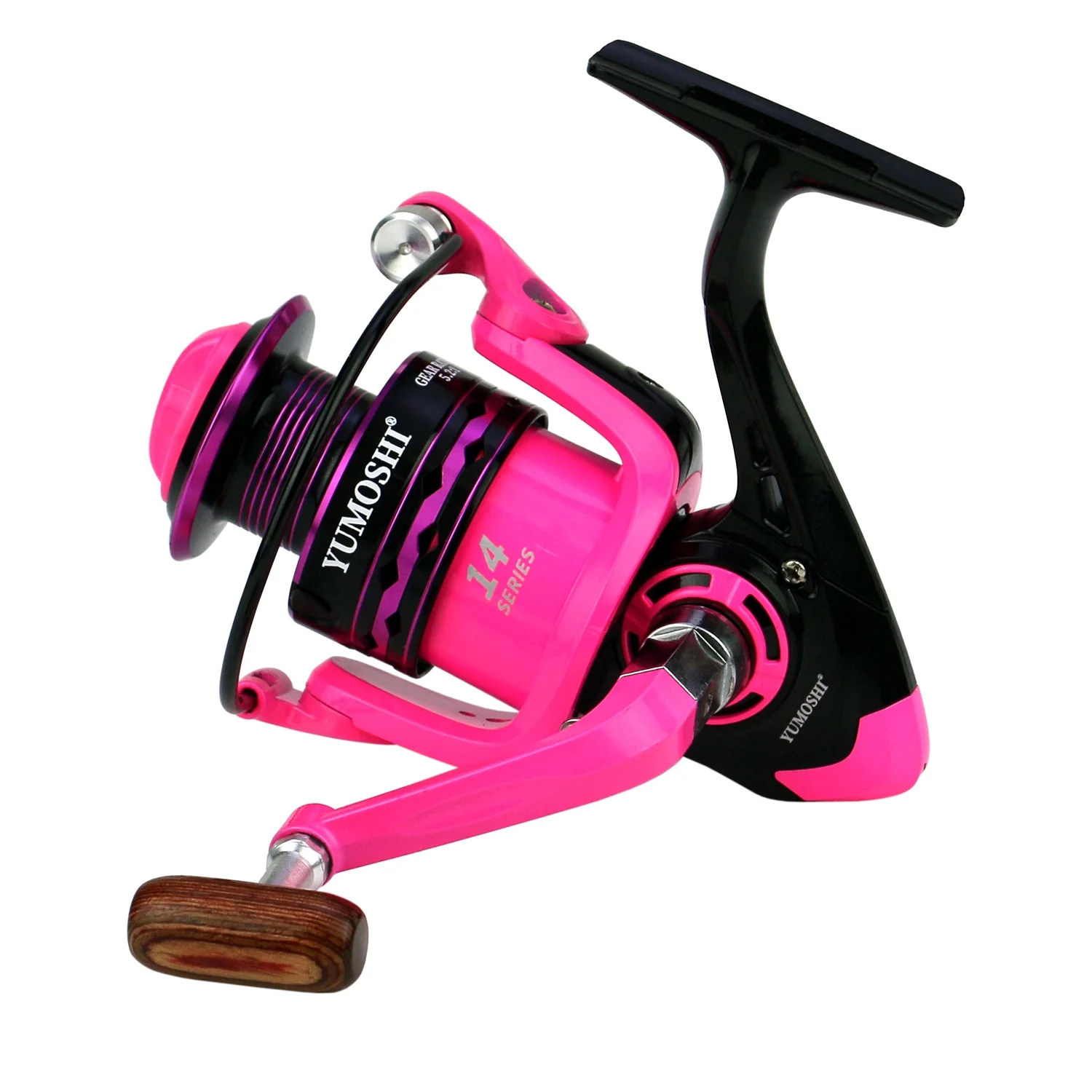 

BAKAWA NEW Fishing Reel Pink 2000-7000 Series Spinning Reel High Speed 5.2:1 Carp Fishing Accessories Saltwater Freshwater Tools