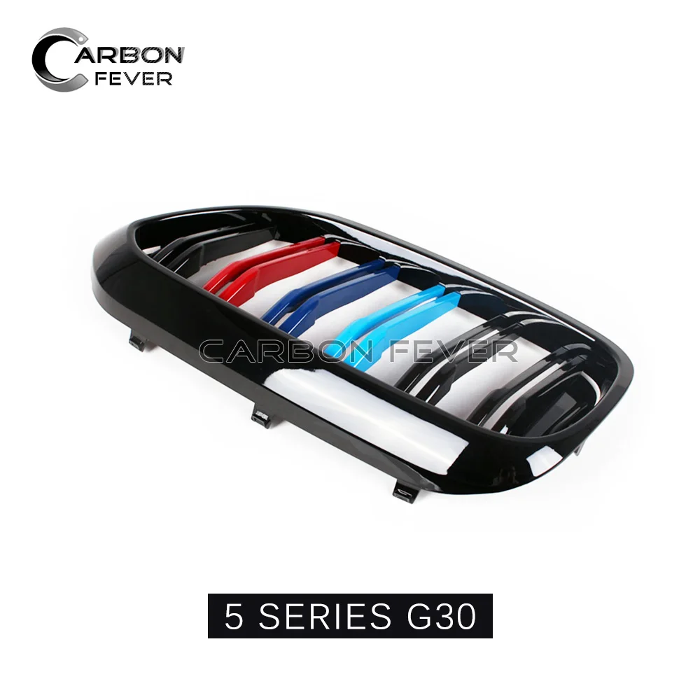 Gloss Black front Hoop Kidney Grille Racing Grill for BMW G30 G31 5 Series Sedan Wagon &amp F90 M5 2017 2018 2019 Pre-LCI ABS | Автомобили