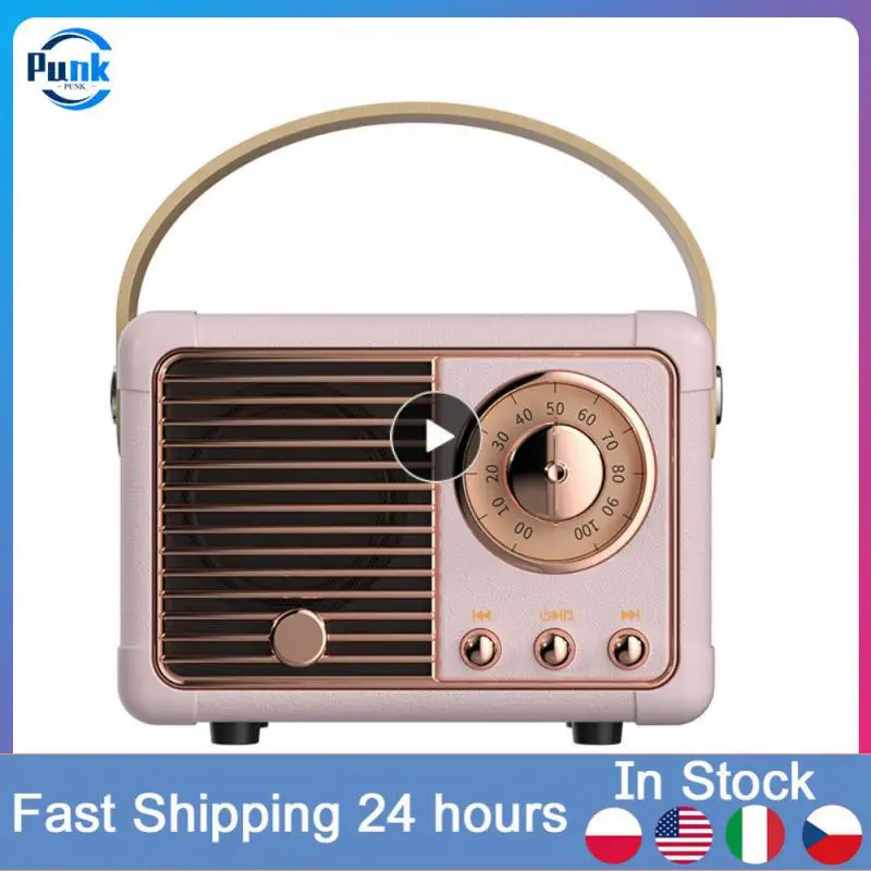 

Hands-free Mobile Phone Subwoofer Retro Radio Mini Audio Speakers Surround Sound Hifi Sound Speaker Mini Speaker Gift