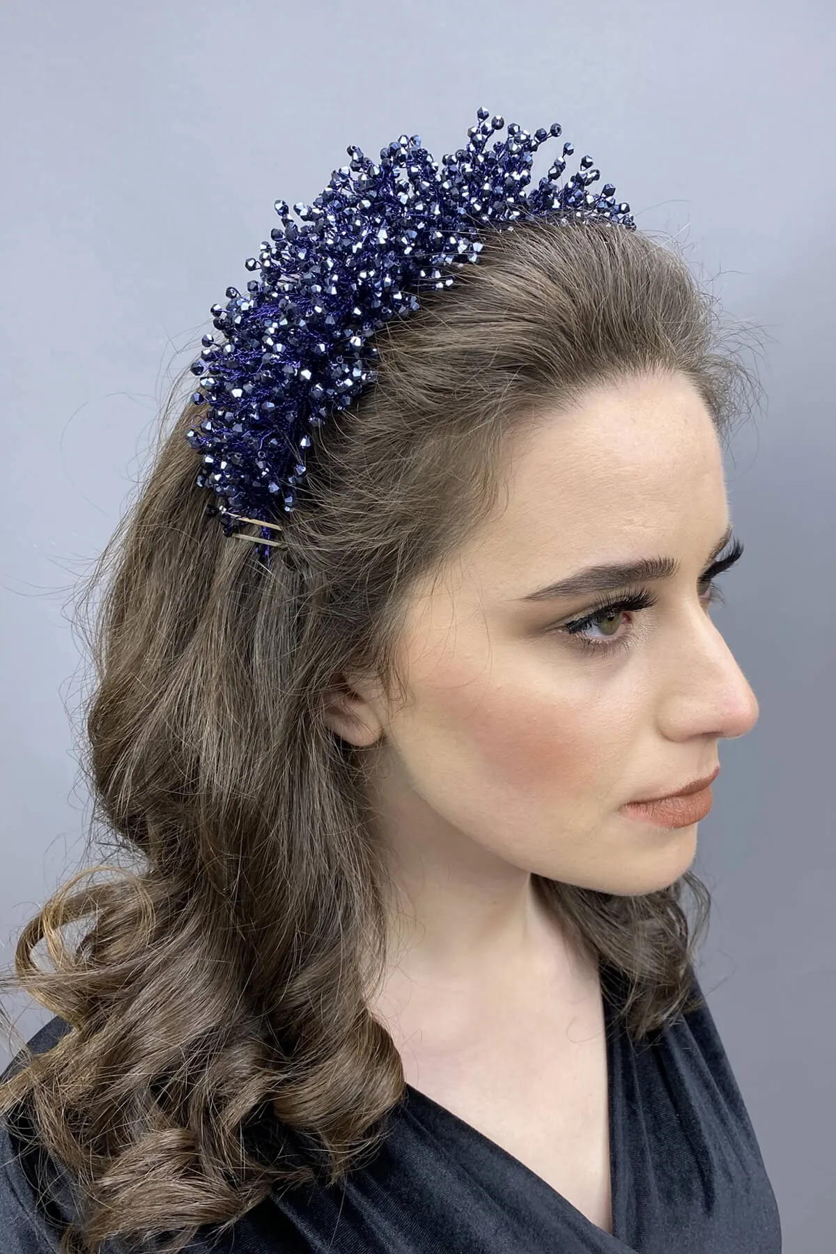 

Dark Purple Atair Henna and Bridal Crown