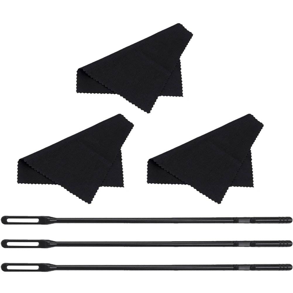 

1 Set Portable Flute Multi-use Flute Clean Cloth Clean Rod For Flute Flute Cleaning Kit Flute Clean Supplies