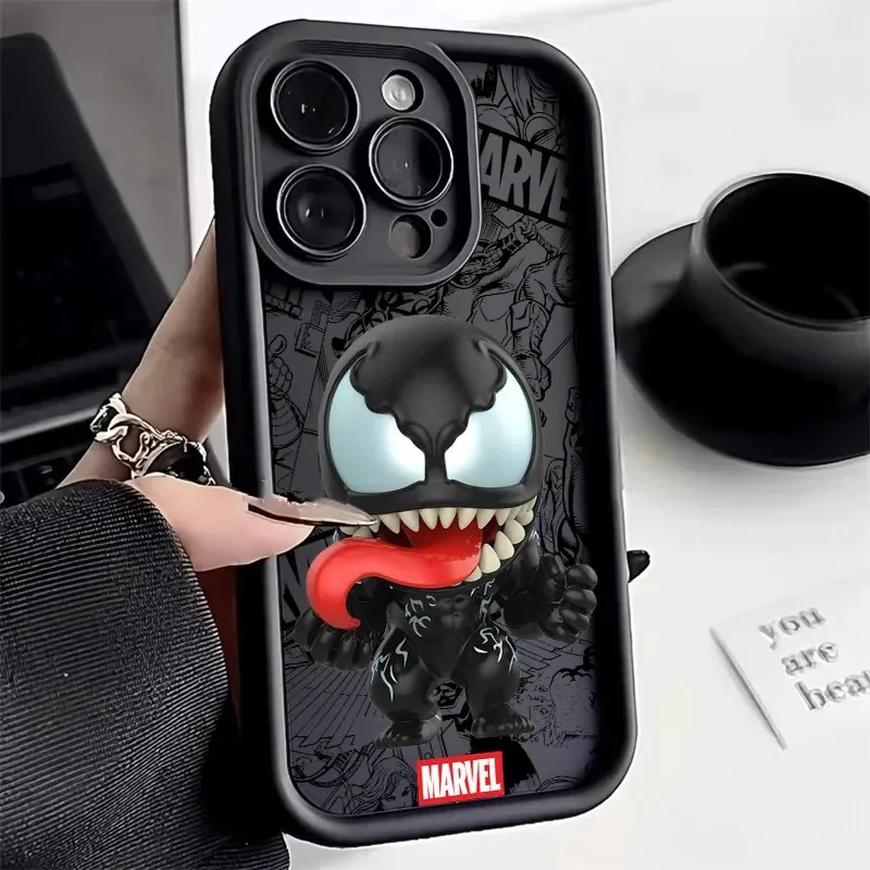 Фото Чехол для телефона с аниме-дизайном Groot и Deadpool для iPhone 17e, 17, 16e, 16, 15, 14, 13, 12, 11 Air Pro Max Mini XR XS X 7 8 6 6s Plus, мягкая задняя крышка №4