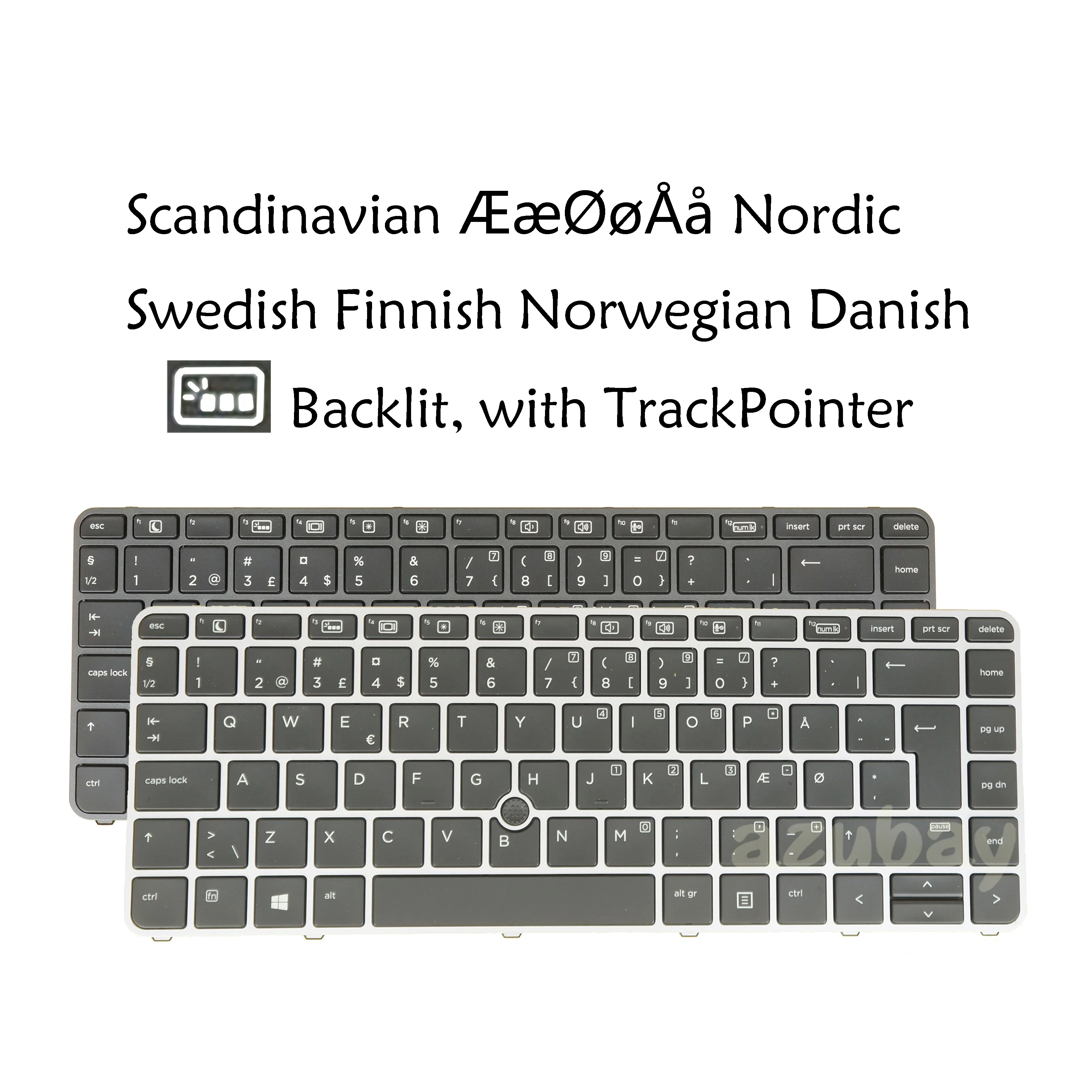 Клавиатура с подсветкой для HP Elitebook 745 G3 G4 840 848 840r 846r Zbook 14u шведская финская Датская