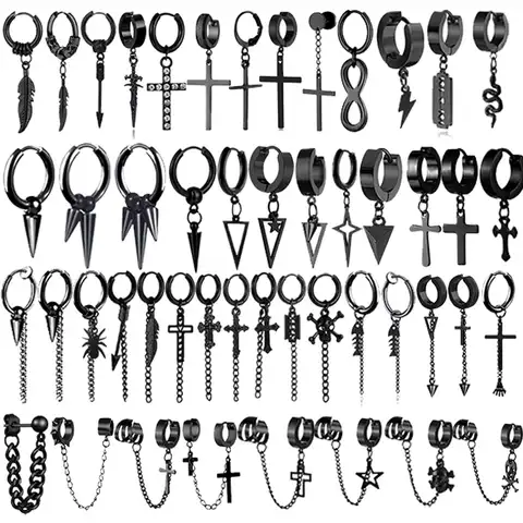 Stainless steel pendants for men and women, fashionable hanging jewelry in the style of punk and black arrow in the style of hip-hop, in the street ...