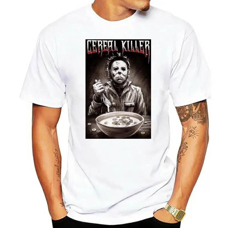 

Michael Myers Halloween Cereal Killer Horror T-Shirt SML 2345XL F386 Cool Casual pride t shirt men Unisex New Fashion tshirt