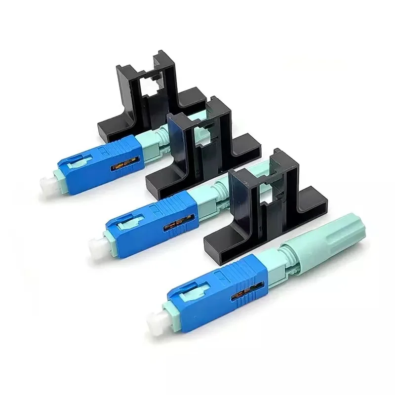 SC UPC Fiber Optic Connector 58mm Single-Mode Optical Fast Connector FTTH Cold Connector Tool Fiber Quick Connector