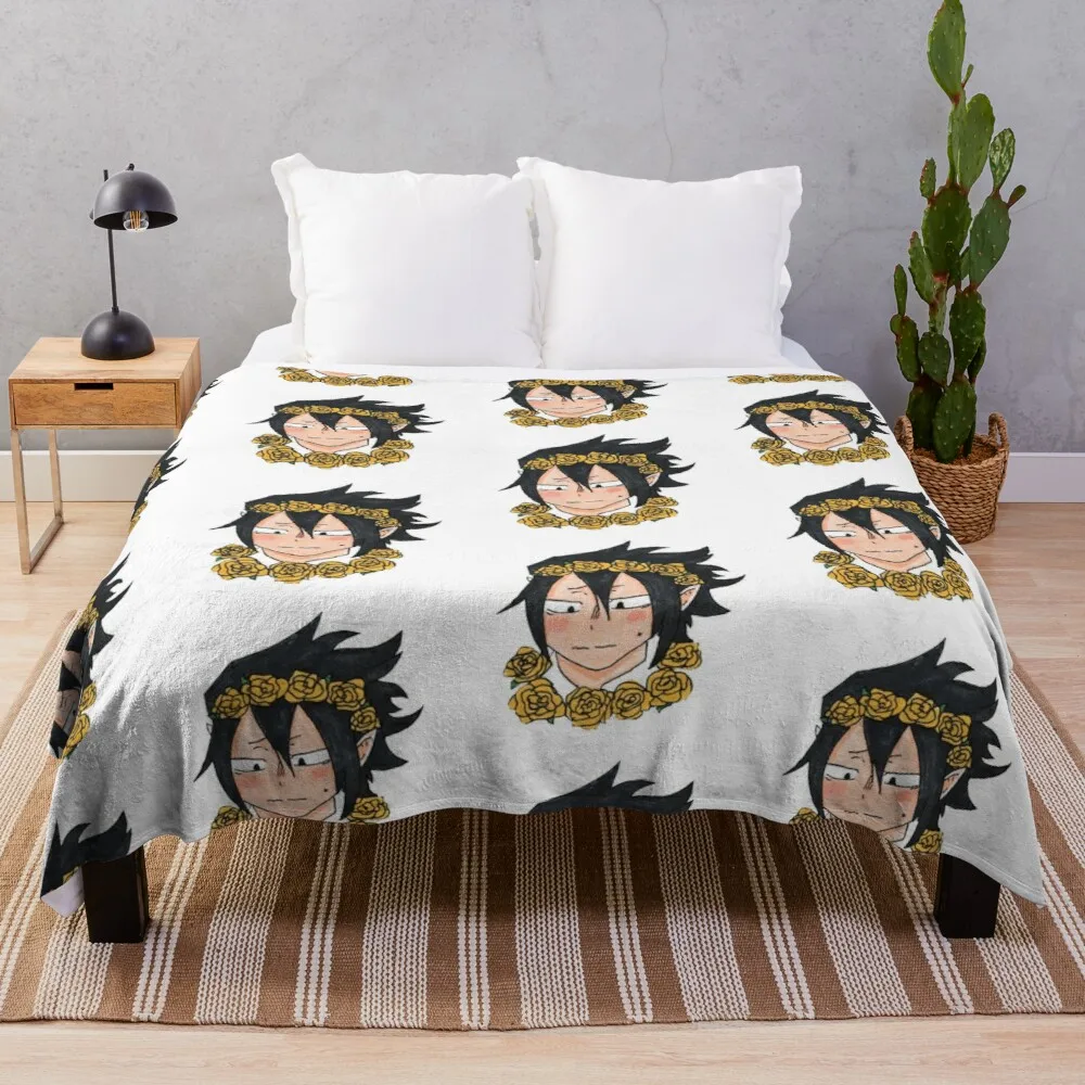 

Luxury Throws Rug Bed Throw Tamaki Amajiki Flower Crown Throw Blankets