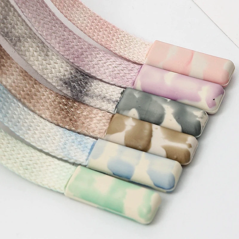 Градиентная силиконовая голова свитер шляпа шнурок полый плоский пояс веревка