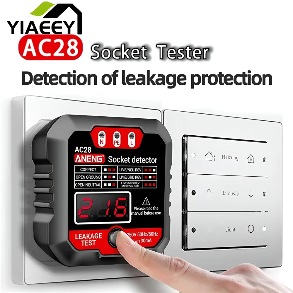 Детектор напряжения ANENG AC28 250 В Гц с вилкой Стандарта ЕС/США