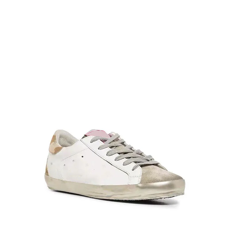 

2022 spring and summer new retro old small dirty shoes men and women couples casual shoes to increase the golden tail shoes df12