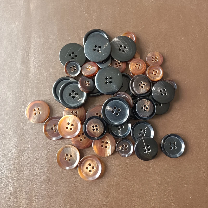 

1 пара пуговиц для шитья пальто из натурального рога для детской одежды, свитера, кардигана, украшения, сделай сам, шитье одежды, круглая пуго...