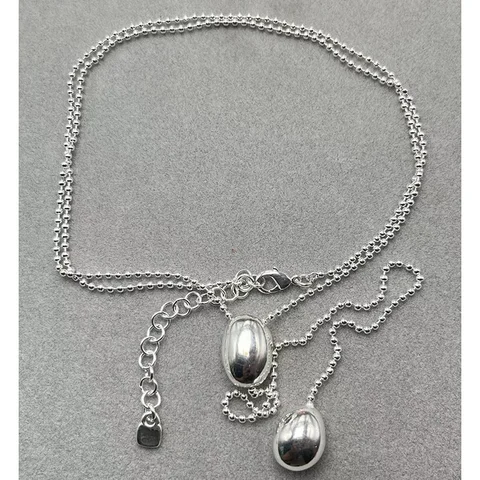 Многофункциональное серебряное ожерелье из циркония для пары