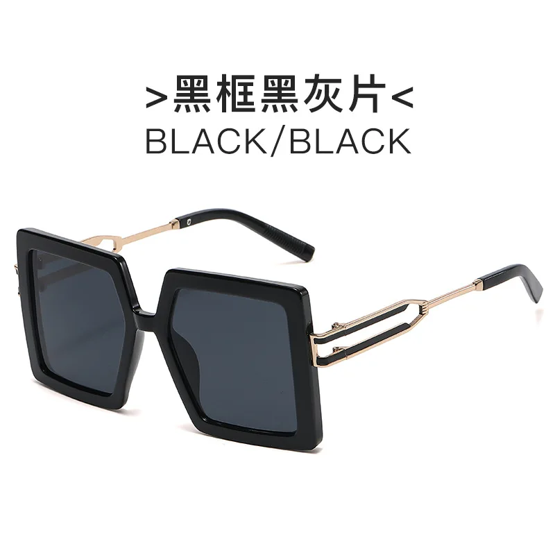 

2022 new metal round frame sunglasses, European and American trend ocean film sunglasses, retro double beam Sunglasses UV400