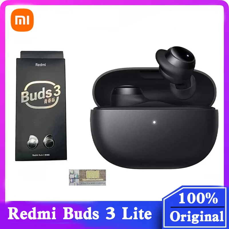 

Original Xiaomi Redmi Buds 3 Lite Tws Wireless Earphone Bluetooth 5.2 Gaming Headset IP54 Touch Control Mi Earbuds Youth Edition
