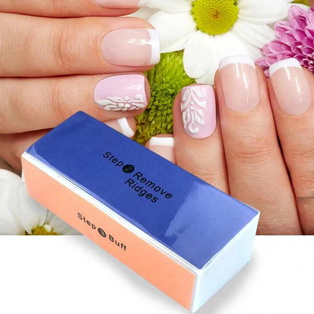 

Rectangular Sponge Four Sides Buffer Nail File Grinder Polishing Manicure Tool