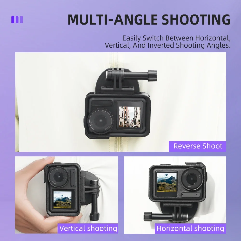 Магнитный Кронштейн Flymile Для Экшн-камер Совместимый С Телефоном GoPro Insta 360 Pocket 3