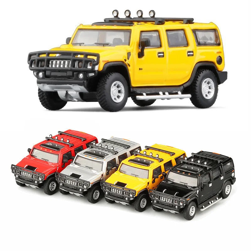 

Масштаб 1/64, модель внедорожника Hummer H2 2005, модель автомобиля, литые модели, игрушечные машинки для мальчиков, подарок с коробкой V282