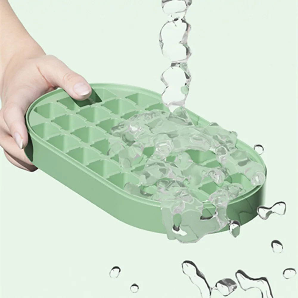 Лоток для льда с 36 ячейками и ящиком хранения форма домашнего сделай сам крышкой