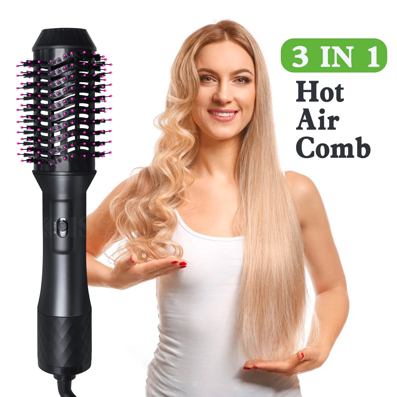 

One Step Hot Air Brush Household Hair Dryer Brush & Volumizer Hair Dryers Hair Curler Straightener Salon Hair Styling Tools
