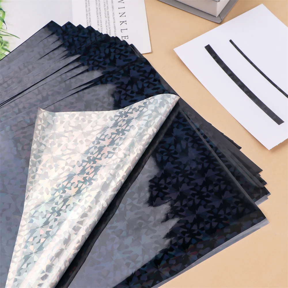 50 шт. красная черная зеленая синяя цветная фольгированная бумага с тонером для