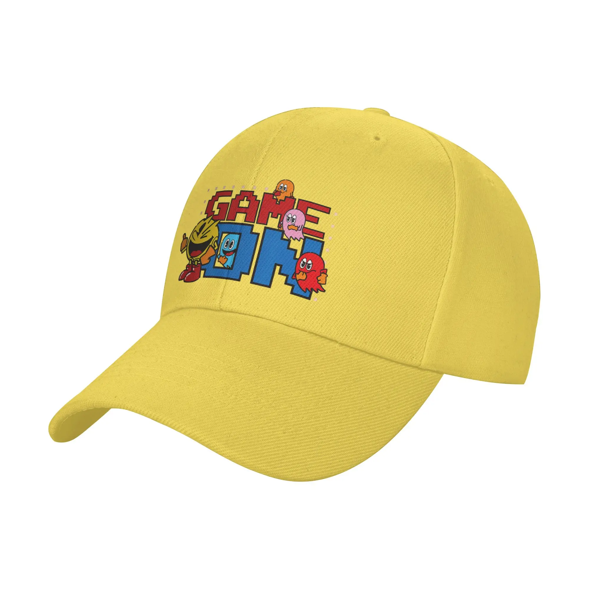 Фото Бейсболка Pac Man Game, весенняя, для пар, женская, дизайнерская, дышащая, в стиле Y2K, забавная, для тенниса и скейтбординга, снэпбэк №2