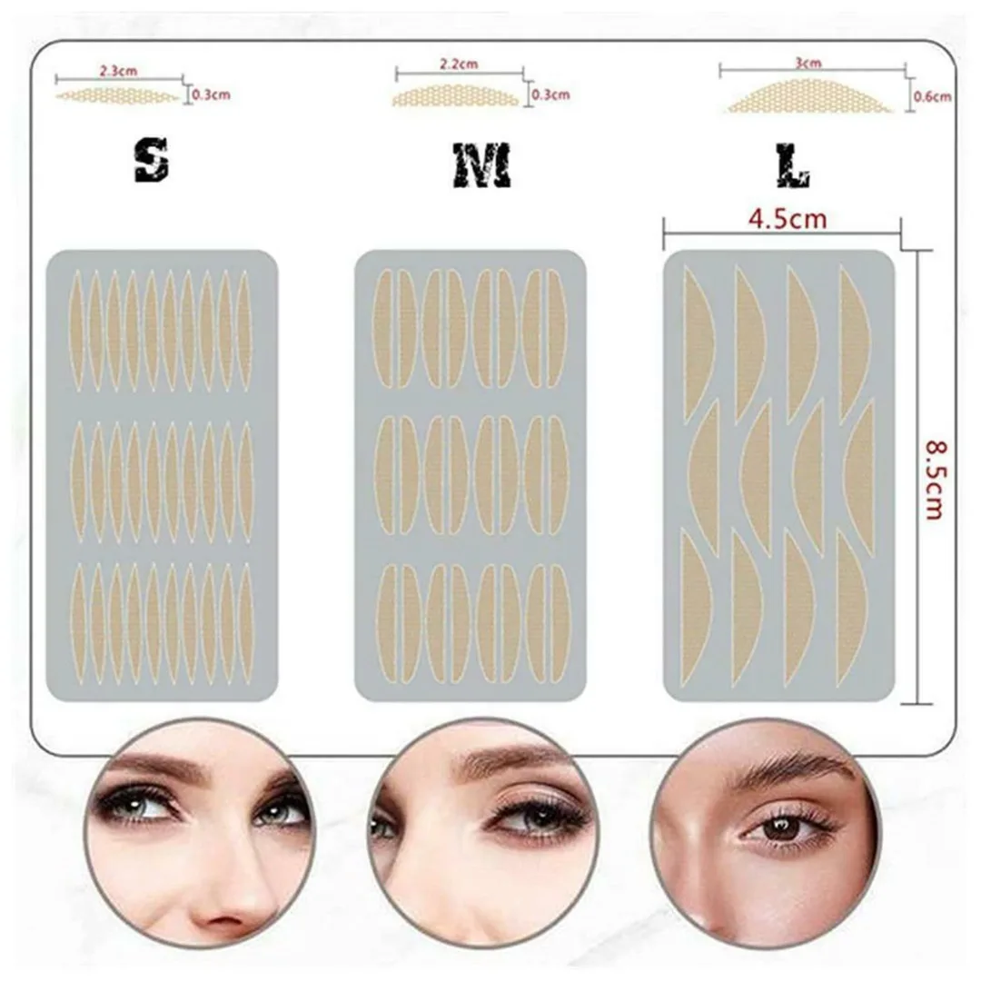 1 Pack Invisible Eye-Lifting by Stick Lace Mesh Double Eyelid Lift Strip Tape Stick Eye Lid Lift Strips Eyelid Tools Makeup Kit