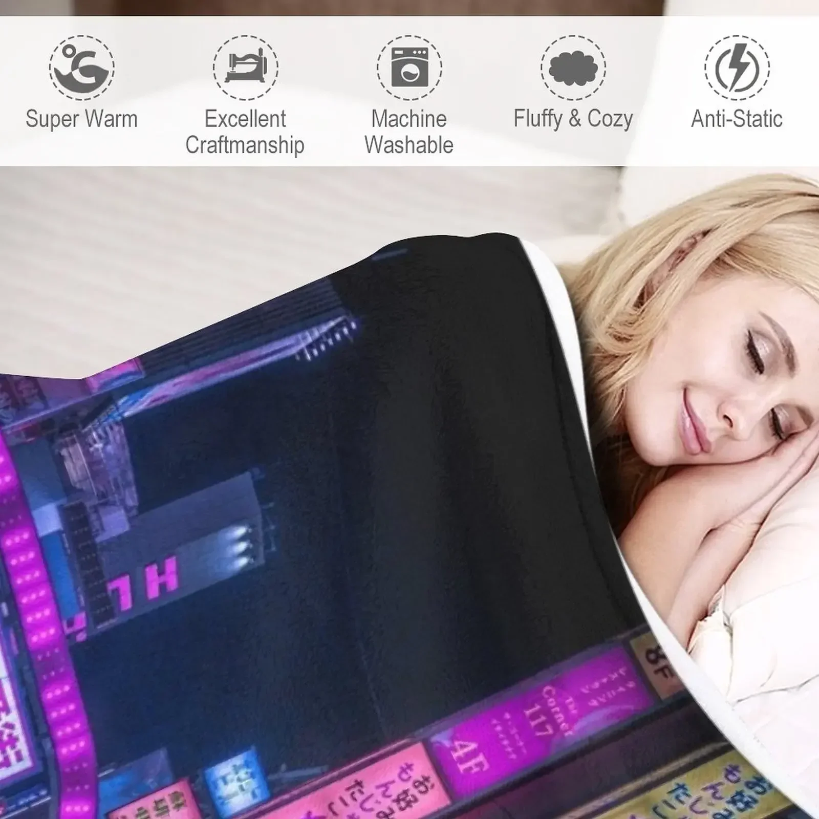 Kabukicho Gate Shinjuku плед манга мягкие кровати одеяла