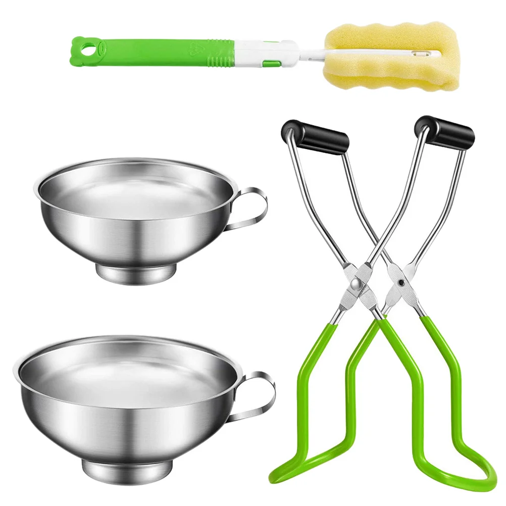 

1 Set Canning Supplies Safe Multifunctional Canning Lid Lifter Funnel Brush Kit
