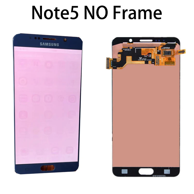 5.7''Original Note5 Amoled LCD For SAMSUNG Galaxy Note 5 N920 N920F N920A N920C Display Touch Screen Digitizer burn-in shadow |