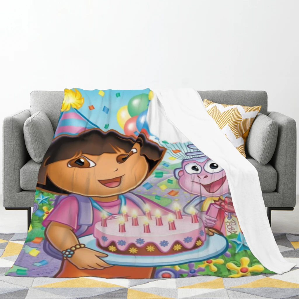 D-oraa Приключения удобное фланелевое одеяло пушистое мягкое украшение для спальни