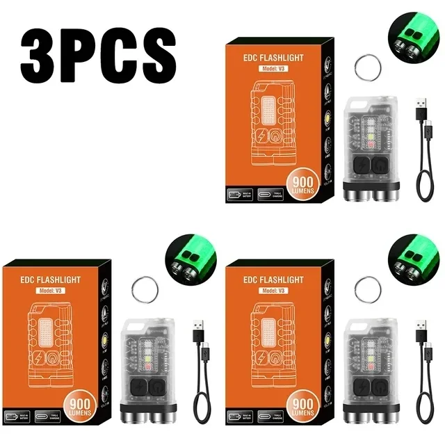 

V3 EDC Фонарик-брелок 900 люмен