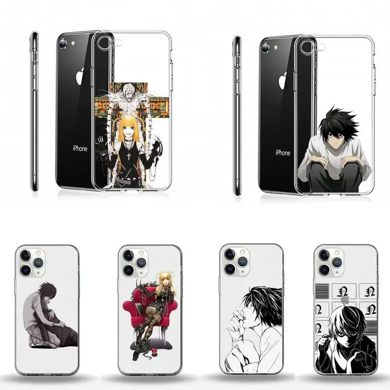 

Death Note Ryuk Japanese Anime Phone Case Transparent soft For iphone 11 13 12 14 x xs xr pro max mini plus