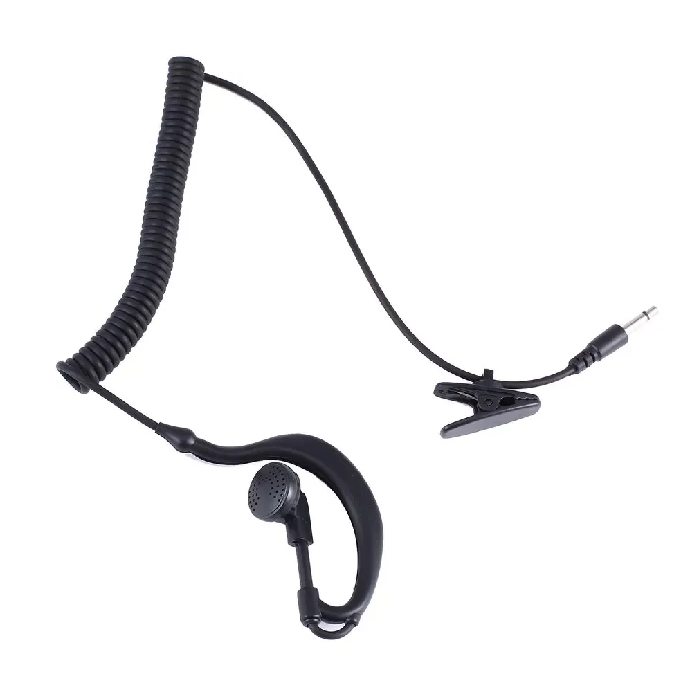 G Shape Soft Ear Hook Earpiece Headset 3.5mm Plug Ear Hook For Motorola Icom Radio Transceivers Walkie Talkie Bar Headphone
