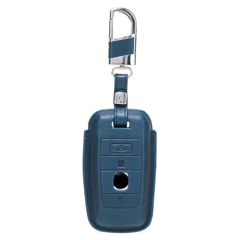 

Handmade Leather Smart Car Key Fob Case Cover Bag For Rolls Royce Phantom Wraith Badge