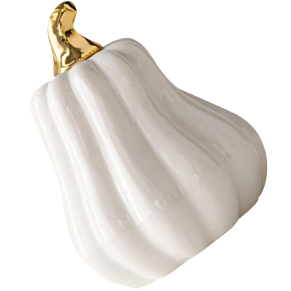 

Halloween Pumpkins Ornament Tabletop Home Decor Layout Household White Accent Ceramic