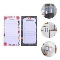 2pcs magnetic notepads for fridge to do list message notepads refrigerator memo pads notepads sticker