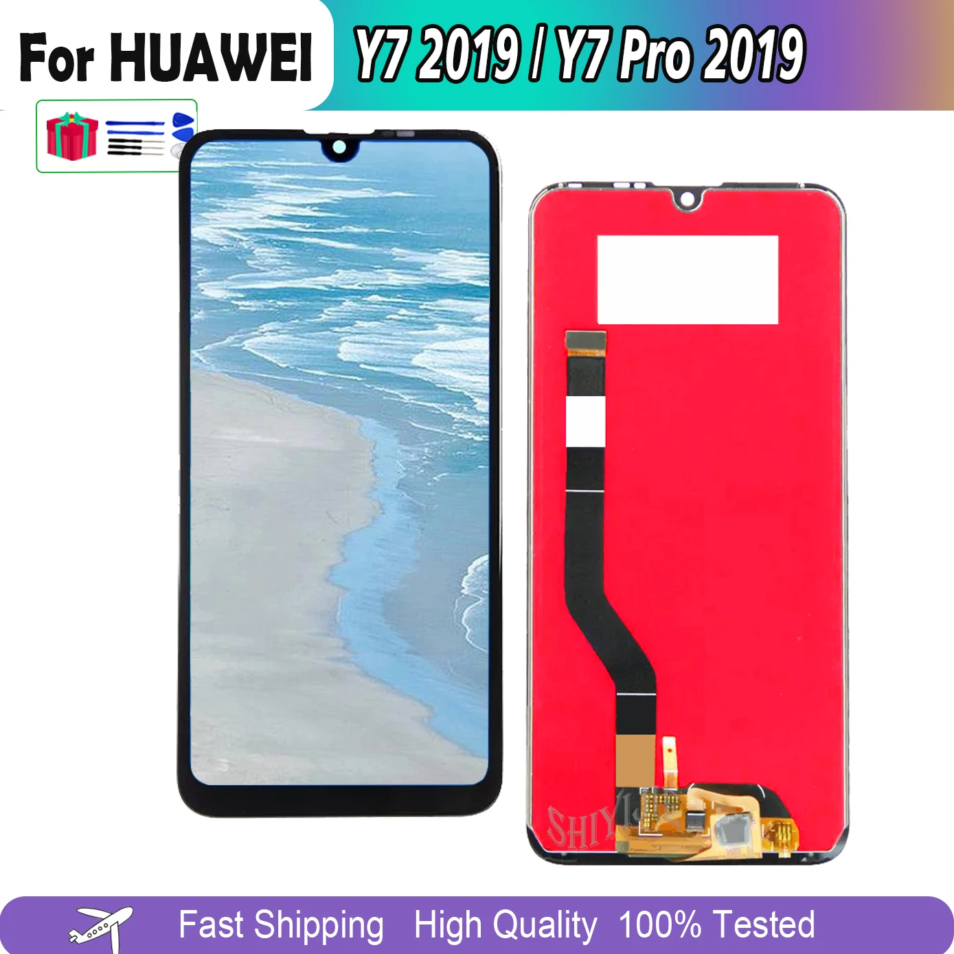 

Original 6.26"LCD For Huawei Y7 2019 DUB-LX3 DUB-LX1 DUB-L23 Y7 Prime 2019 LCD Display Touch Screen Parts Sensor Repair Tested