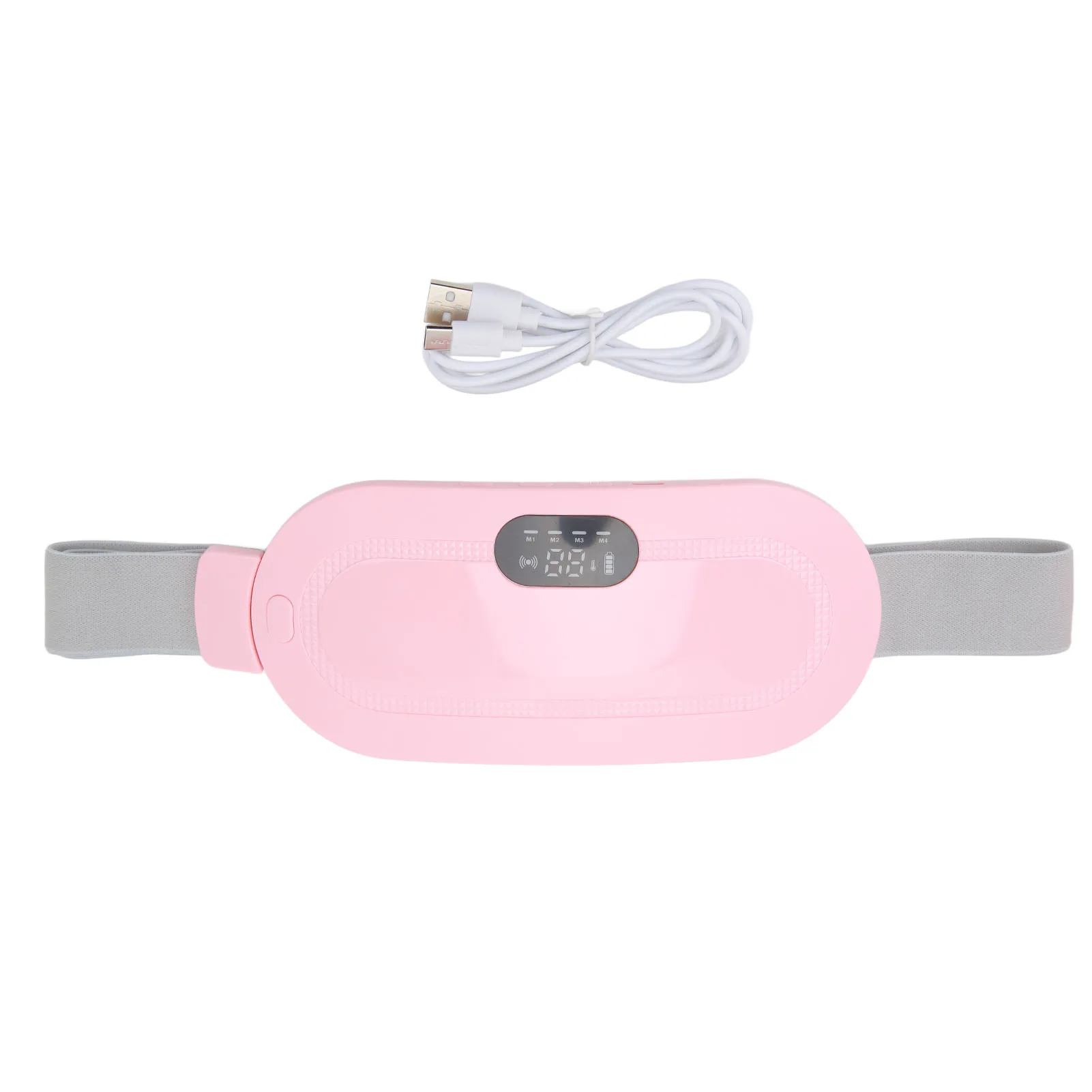 

Heating Waist Belt Device Hot Compress 3 Temperature Gears USB Charging Warming Waist Belt Adjustable for Period