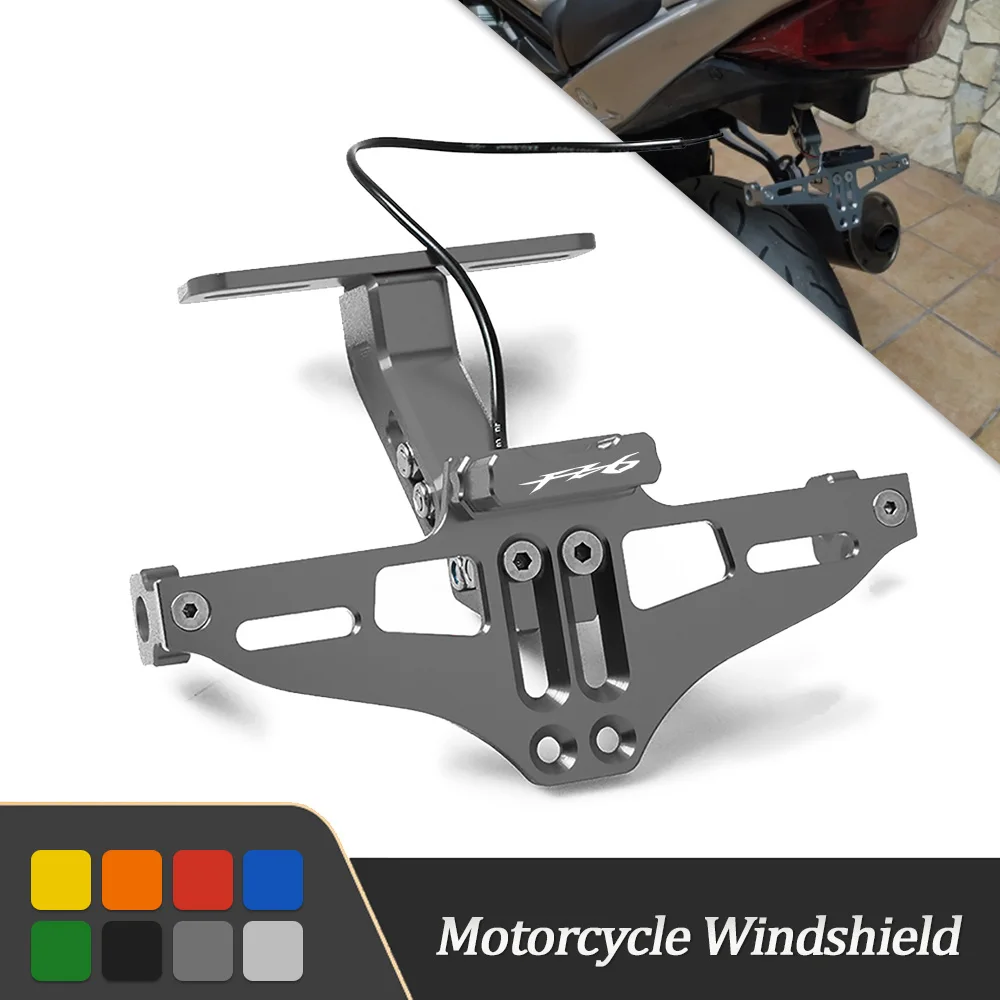 

FOR YAMAHA FZ6 FZ 6 2004 2005 2006 2007 2008 2009 2010 CNC Billet Alumium Motorcycle Adjustment License Plate Bracket Holder