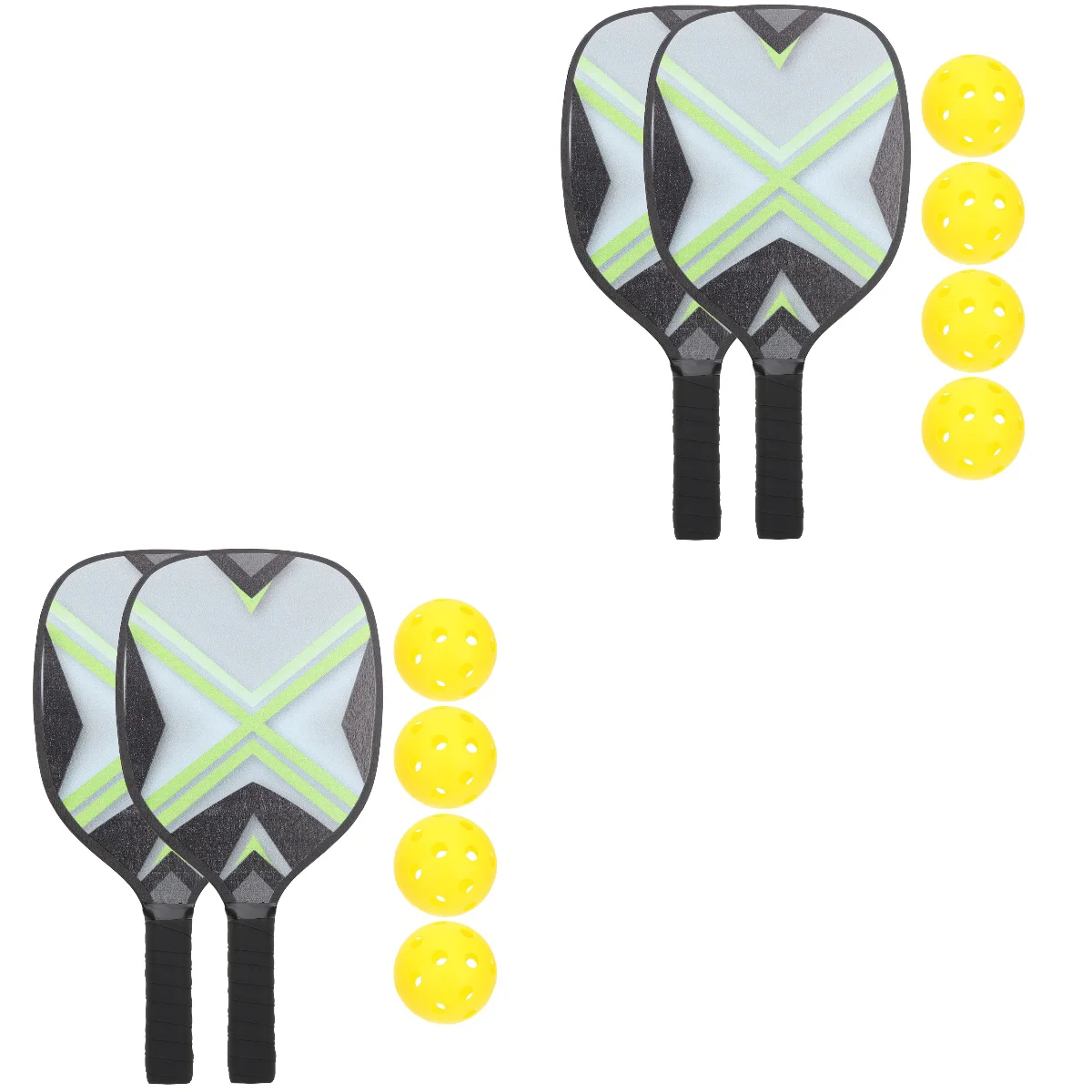 

2 Sets Sports Rackets Training Paddles Paddles Balls Set